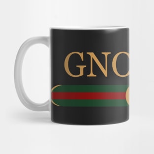 gnocchi trending fashion logo Mug